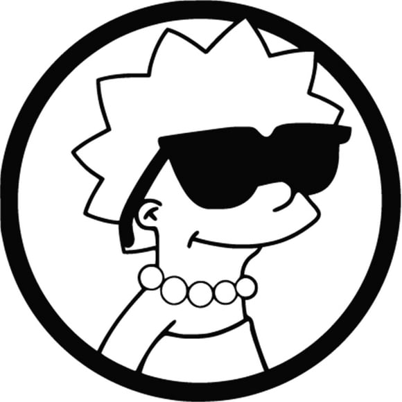 Sticker The Simpsons Bart Homer Lisa Maggie Marge Auto