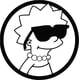 thumbnail image 1 of Sticker The Simpsons Bart Homer Lisa Maggie Marge Auto, 1 of 3