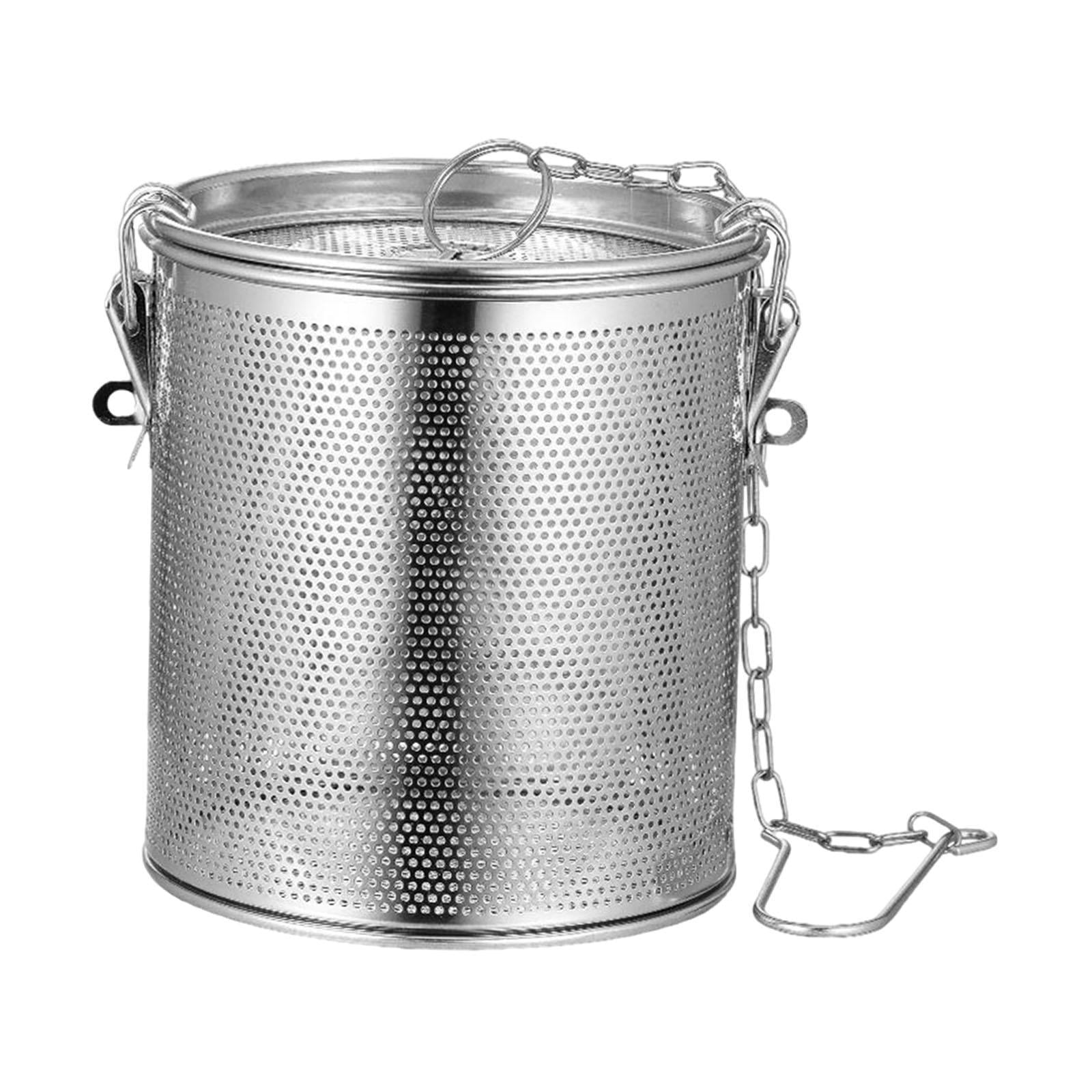 Bothyi - Infusor De Té De Acero Inoxidable Con Gancho De Cadena, Colador De Té En Forma De Bola Para Sopas Caseras, 15 X 16 Cm