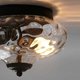 thumbnail image 2 of Lámpara de techo EDISLIVE, moderna, 2 luces, cristal martillado, 26 cm, 2 of 6