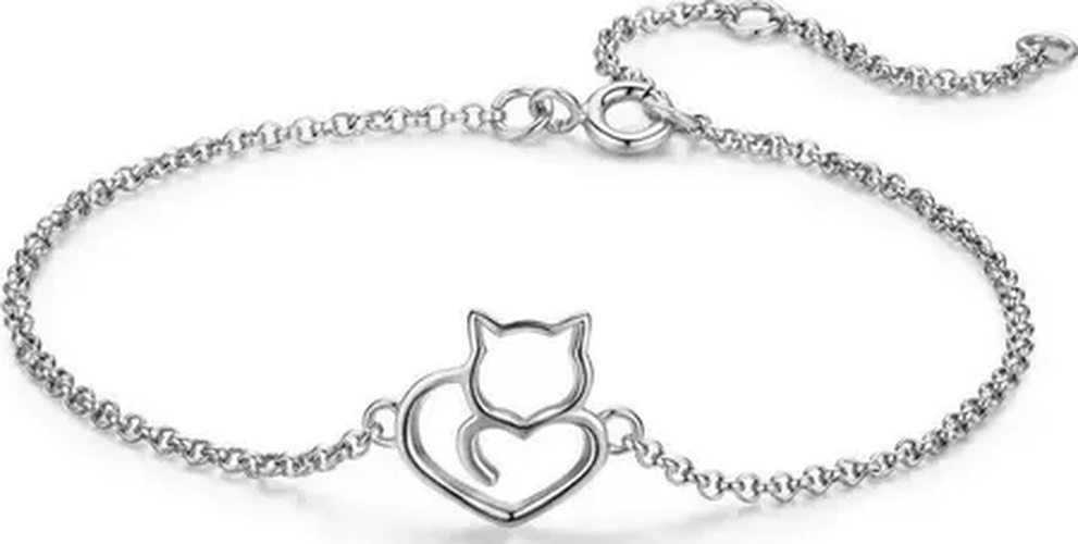 Genérico - Pulsera Gato Plata 925 Mujer