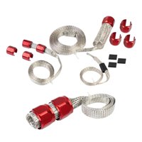 Ioensy - Kit De Funda De Manguera Trenzada 8092, Piezas De Repuesto Universales Flexibles Y Resistentes Al Desgaste, Color Rojo