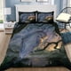 thumbnail image 1 of White Owl Painting Quilt Duvet Cover Set Double Doona Cover Bedclothes Bed Linen3-Piece Bedding Set, 1 of 5