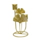 thumbnail image 1 of Candelabro Cónico De Hierro Con Escultura De Hoja De Ginkgo Para Mesa De Comedor De Boda, 2 Tazas Doradas, 1 of 3