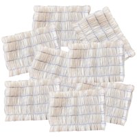 Magideal - 100 Piezas De Diademas Desechables Para Masaje, Diademas Para La Cabeza Para Mujeres Y Niñas, Banda Elástica Cabellero Para Maquillaje, Sauna, Salón , Blanco