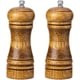 thumbnail image 1 of Juego de molinillos de pimienta y sal, saleros y pimenteros de madera de roble, rotor de cerámica con grosor ajustable, juego de 2, 1 of 6