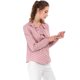 thumbnail image 4 of INSPIRE CHIC Blusa de manga larga con cuello con volantes para el regreso a clases del Día de San Valentín para mujer M Rosa-Puntos, 4 of 8