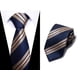 thumbnail image 3 of Juego de 6 corbatas Passabin azul a rayas con tejido jacquard, 3 of 8