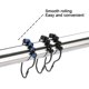 thumbnail image 4 of Juego de 12 ganchos para cortinas de ducha Ansxiy, de metal inoxidable, 4 of 7