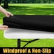 thumbnail image 2 of Mantel rectangular Smiry impermeable para mesa de 8 pies, color negro, 2 of 3