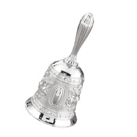 Magideal - Campana De Mano De Estilo Vintage Campana, Campana De Viento Campana De Escritorio Campanas De Llamada, Áreas De Recepción De Cocina De Servicio Resta Plata