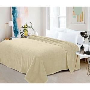 Zahr - Frazada Sherpa Doble Beige