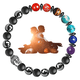 thumbnail image 1 of Pulsera HESHPAWS Chakra & Buddha Gemstone Healing Stones 7 pulgadas, 1 of 3