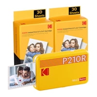 Impresora Fotográfica Portátil Kodak Mini 2 Retro 4Pass Amarilla