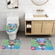 thumbnail image 2 of Luna Petunia Juego de 3 alfombras de baño de coral fleece: tapete de baño + alfombra de inodoro en forma de U + funda de tapa de inodoro en forma de O, 2 of 6
