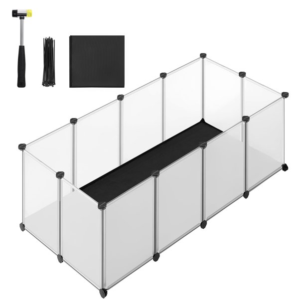 Bolígrafo con forma de conejillo de indias SONGMICS ULPC009W01, 125 x 63 x 42 cm, color blanco