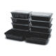 thumbnail image 1 of Contenedor hermético plástico meal prep 10u, negro, 1 of 3