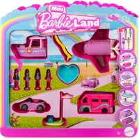 Set De Juguete Barbie Mini Barbieland 4 Muñecas Y Vehículos
