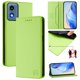 thumbnail image 1 of Funda Billetera con Soporte para Motorola Moto G 2024 5G Bloqueo RFID Plegable Verde claro, 1 of 5