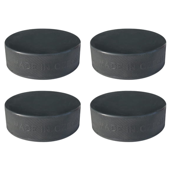 Disco de práctica de hockey sobre hielo A&R Sports, negro - paquete de 4
