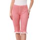 thumbnail image 1 of Pantalones de Cuadros para Mujer de Cintura Baja 3/4 Largo a la Rodilla Capri Leggings XL Rojo, 1 of 6
