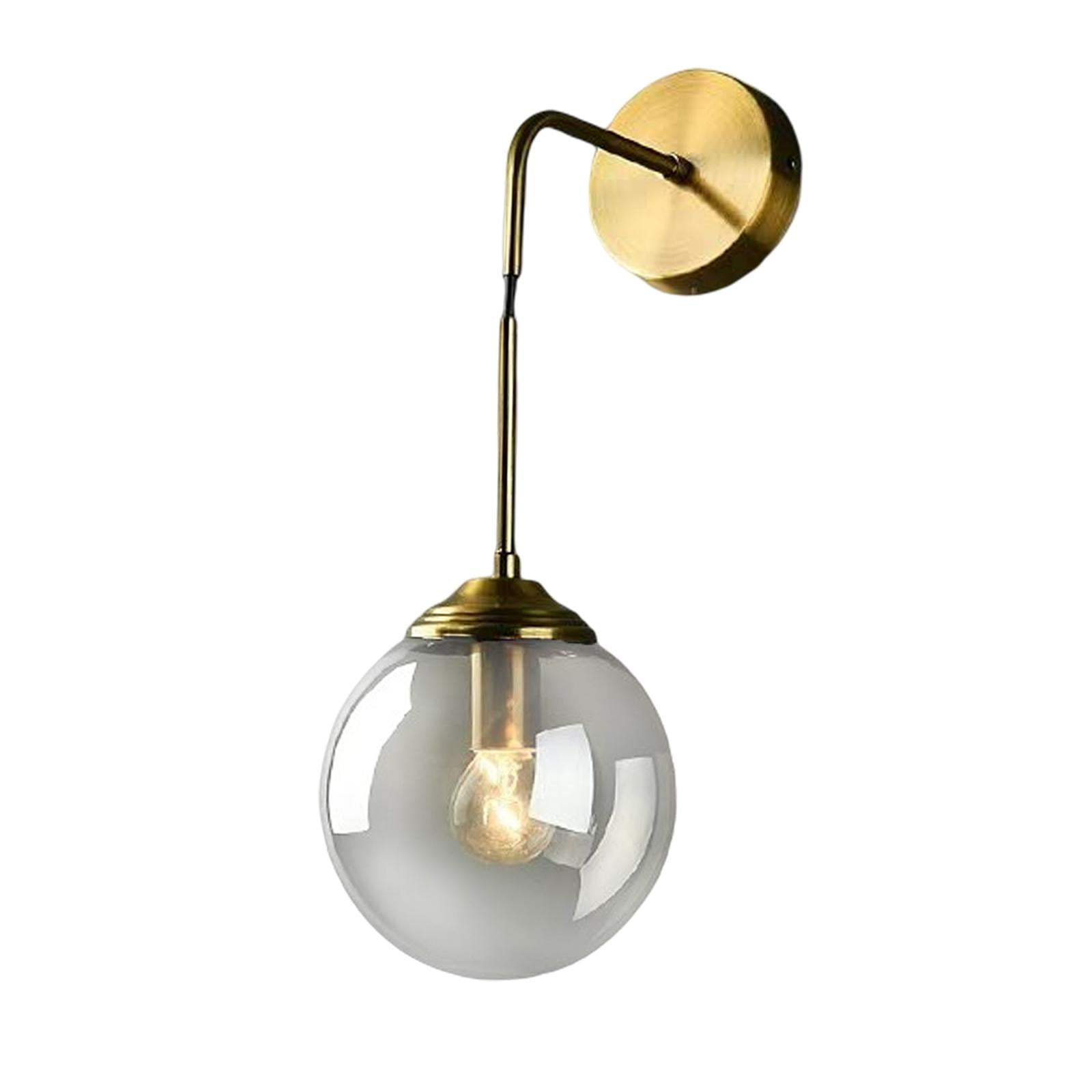 Ioensy - Bola De Cristal Lámpara De Pared Lámparas De Pared Accesorios Pantalla De Lámpara Colgante Para Escalera Vidrio Gris