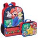 thumbnail image 1 of Set de mochilas RALME Super Mario para niños y niñas de 40 cm con fiambrera, 1 of 7