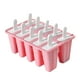 thumbnail image 1 of Molde De Silicona Para Hacer Paletas De Hielo Molde Para Paletas De Helado Moldes Congelados 10 Celdas Rosa, 1 of 2