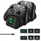 thumbnail image 1 of Estación de carga para controlador de Xbox Series X & S con 2 paquetes de batería de 1800mAh para Xbox One X/S/Elite, 1 of 8