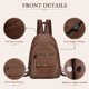 thumbnail image 3 of Mochila Convertible FANCELINE Marrón con Bandolera, 3 of 6