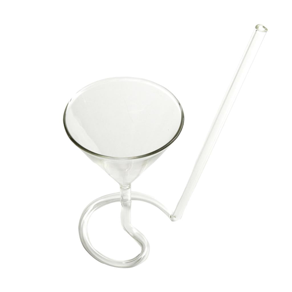 Fiocias - Copa De Cóctel Creativa Con Copa De Vino En Espiral De Pajita Larga Transparente