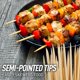 thumbnail image 3 of Brochetas de bambú Zulay Kitchen Authentic, 10 bastones para asar, 100 unidades, 3 of 6