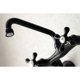 thumbnail image 4 of Grifo de cocina Kingston Brass KS213MB de montaje en pared, negro mate, 4 of 7