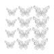 thumbnail image 2 of Decoración de Pared Mariposa Hueca 3D Plateada, 2 of 3
