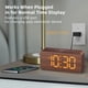 thumbnail image 3 of Reloj despertador digital USCCE de madera con números grandes y despertador, 3 of 8