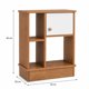 thumbnail image 4 of Velador Nórdico 40x30x50 cm Madera Crema 1 Puerta 3 Nichos MDF 12 mm, 4 of 6