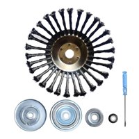 Ioensy - Cabezal De Corte De Cepillo Giratorio De Alambre Para Limpieza De Pulido De Herramientas Eléctricas De Jardín