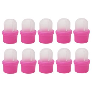 Ioensy - 10 Clips De Plástico Para Quitar Esmalte De Uñas, Tapas De Remojo, Limpiador De Envoltura De Gel Uv
