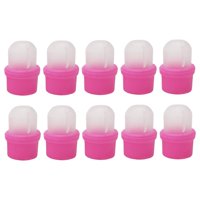 Ioensy - 10 Clips De Plástico Para Quitar Esmalte De Uñas, Tapas De Remojo, Limpiador De Envoltura De Gel Uv
