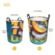 thumbnail image 5 of 10 Vidas Cesta de lavandería de gran capacidad redonda con asa, bolsa para ropa sucia plegable, almacenamiento para dormitorio, baño y lavadero 44x35 cm, 5 of 6