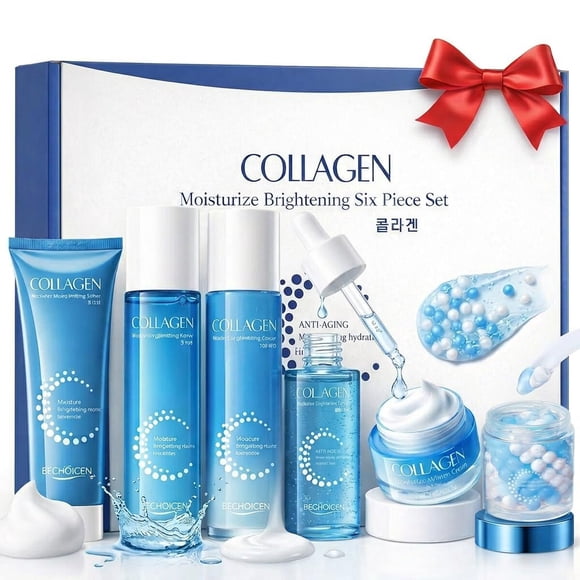 Set Collagen 6 Piezas Rutina Facial Hidratación