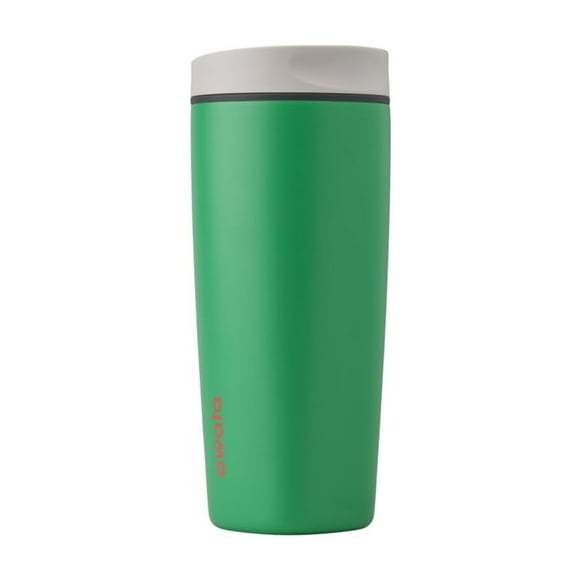 Vaso de café Owala SmoothSip Slider, aislante, 600 ml, gris y verde