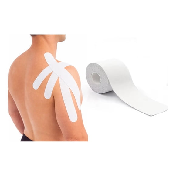 Cinta Kinesio Tape Kinesiologia Kine Tape 5cm X 5m Tape Depo Blanco