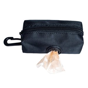 Ioensy - Dispensador De Bolsas De Basura Para Caca De Mascotas, Soporte Para Basura, Bolsa Para Caca De Cachorro Para Caminar, Color Negro