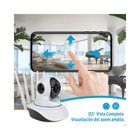 Movi - Cámara De Seguridad Wifi 355° Con Control Remoto Y Zoom Digital