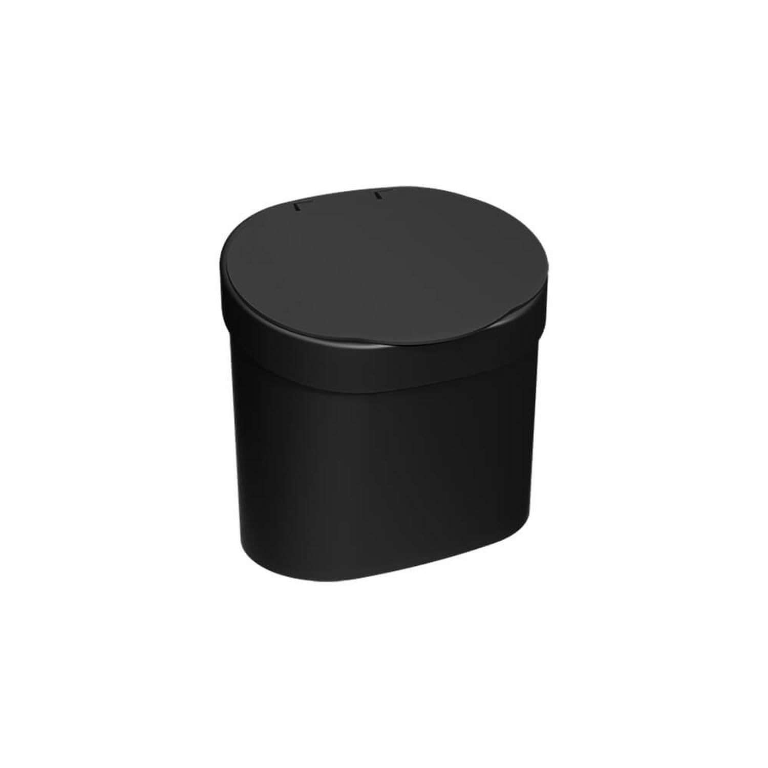 Coza - Basurero Con Tapa Basic 4 L Negro Negro