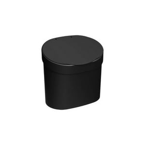 Coza - Basurero Con Tapa Basic 4 L Negro Negro