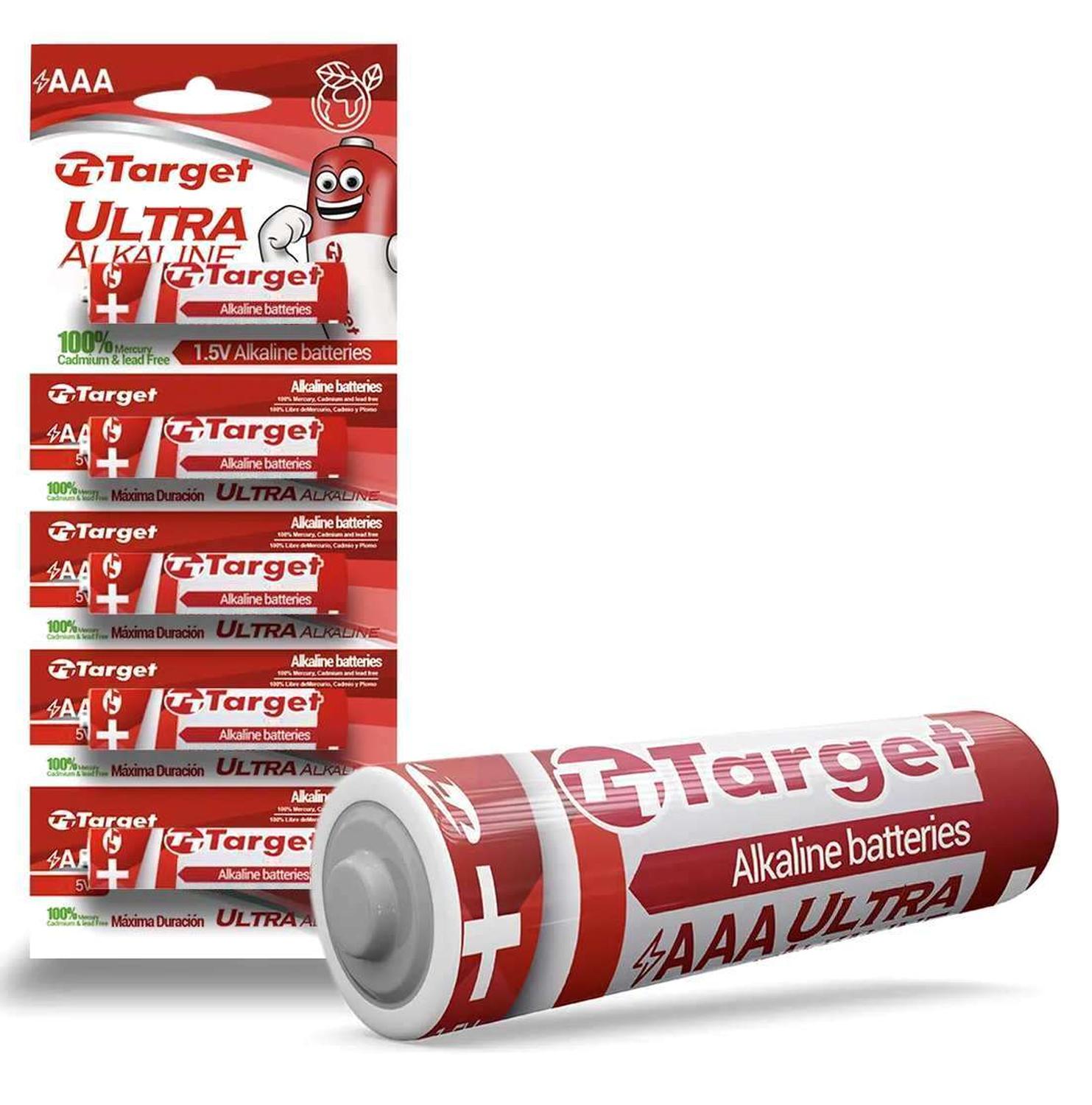 Gen - Pack 5X Pila Aaa Bateria Alcalina Linterna Juguetes Control Multicolor