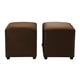 thumbnail image 1 of Set Pouf Cali 1c Felpa 30 Chocolate, 1 of 5