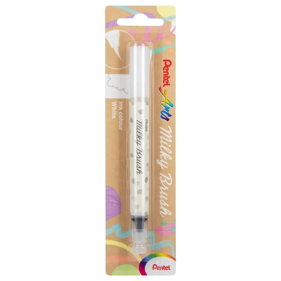 Pincel Pentel, tinta blanca de nailon, para ilustraciones de cómics